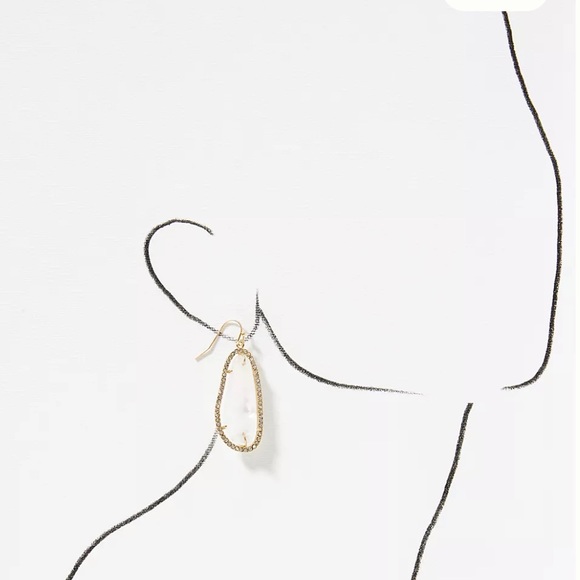 Anthropologie Pink drop earrings for pierced ears - Picture 3 of 4